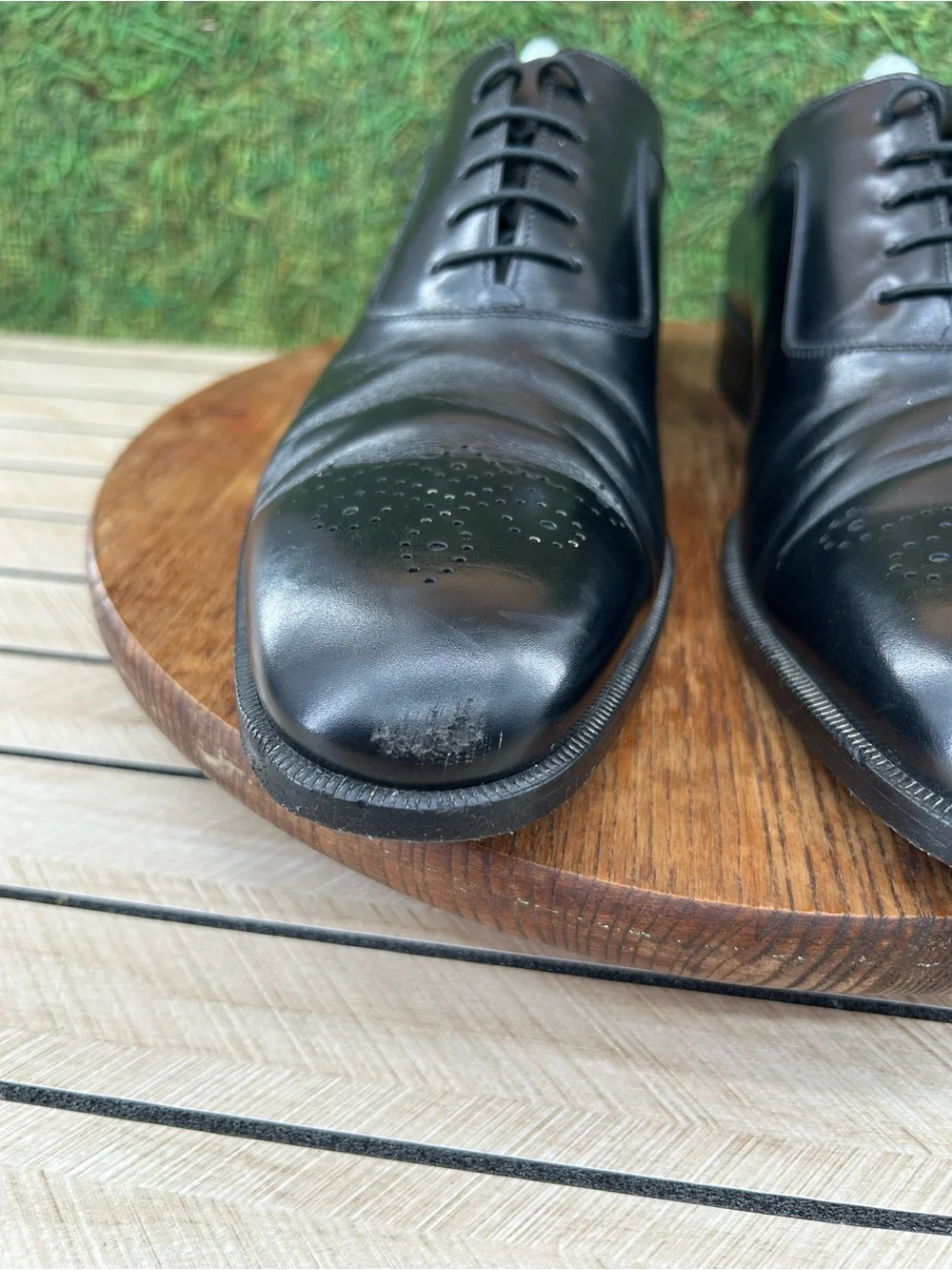 Salvador Ferragamo Mens Shoe Studio Italy Close Lacing Black Bruges